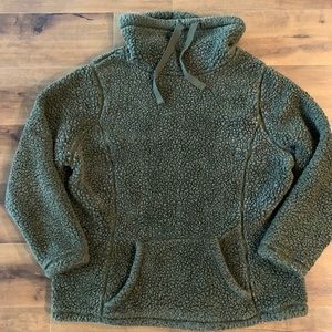 St Johns Bay Active Olive Green Sherpa 